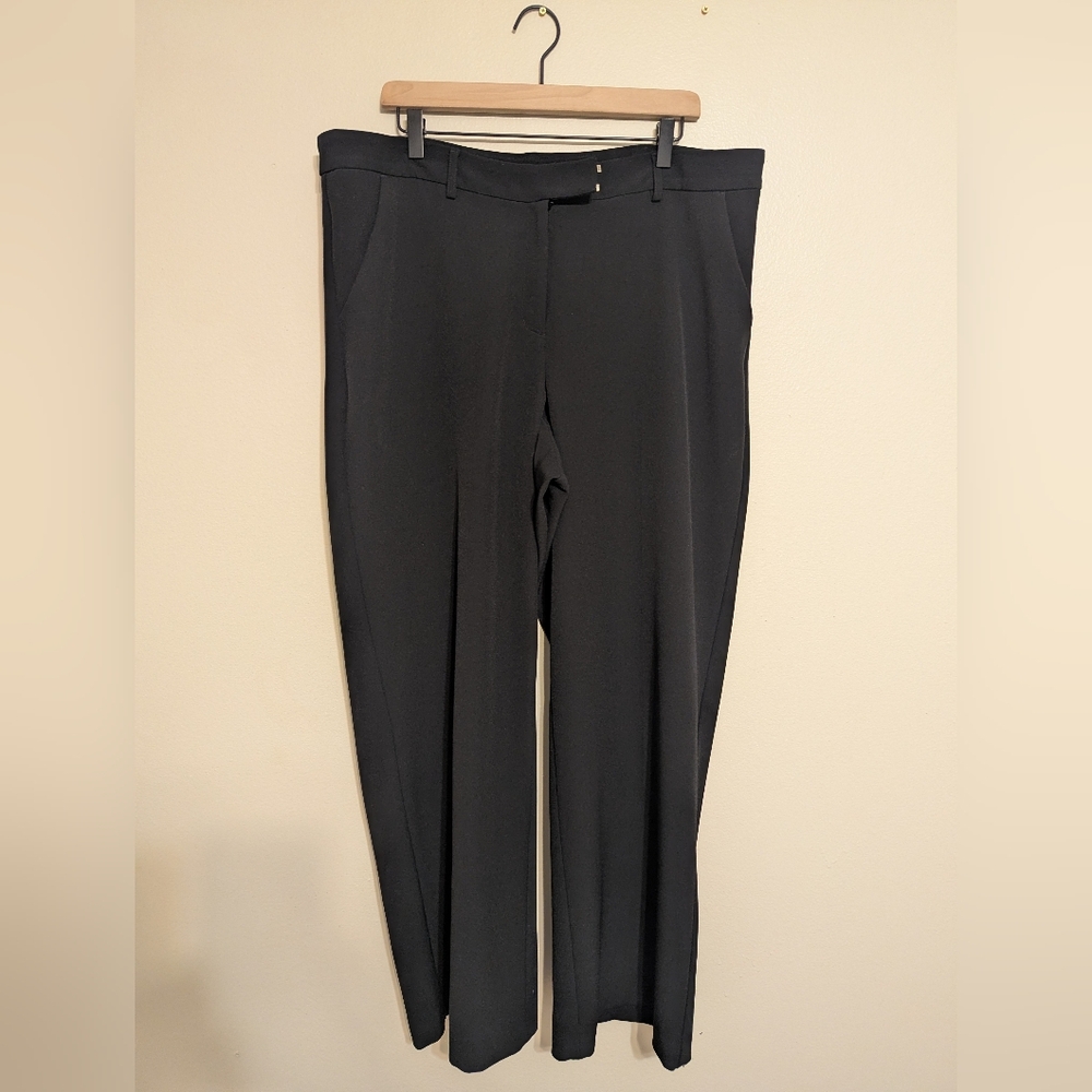 Express Editor Studio Stretch Twill Mid Rise Wide Leg Pant - Picture 5 of 11